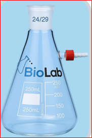 Frasco Erlenmeyer de Vidrio Azul, Frasco Cónico Graduado, Recipiente de Laboratorio para Mezclar con Varilla Mezcladora - Product Image 6