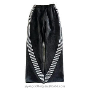 Pantalones Deportivos Extra Grandes para Hombre, Fabricación de Alta Calidad, Pantalones Casuales con Franjas Laterales Personalizadas, Pantalones Vintage con Efecto Desgastado por el Sol - Product Image 2