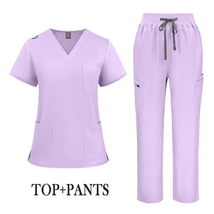 OEM Short Sleeve Tops Jogger Pants Medical Hospital Nursing <b>Scrub</b> Uniforms Men Women Nurse <b>Scrubs</b> <b>Sets</b> - Product Image 6