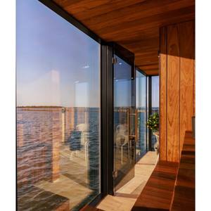 Pod de bien-être naturel invisible |   Design miroir géométrique, verre intimité et construction adaptée à l'hiver |   Sauna dans un paysage forestier/enséché - Product Image 6