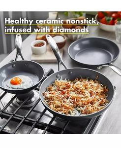 Valencia Pro Healthy Ceramic antiaderente 8 ", 9.5" & 11 "Set di Frypan | GreenPan - Product Image 4