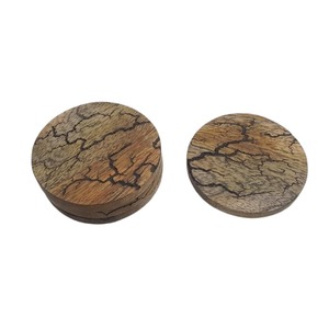 Posavasos de Madera en Blanco al por Mayor, Juego de Posavasos Redondos de Madera Personalizados Absorbentes para Bebidas, Posavasos de Resina de Madera Natural - Product Image 6