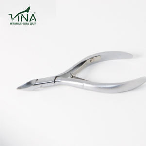 Cortaúñas de punta redonda, cuchillas curvas de acero especial OEM de color gris, para limpieza de cutículas - Product Image 5