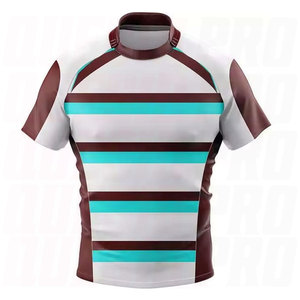 เสื้อรักบี้ผู้ชายขายส่ง โพลีเอสเตอร์ 100% แห้งเร็ว ดีไซน์เรียบง่าย ระบายอากาศได้ดี น้ำหนักเบา สวมใส่สบาย เหมาะสำหรับการฝึกซ้อมกีฬา - Product Image 5