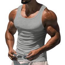 Camiseta Deportiva de Alta Calidad para Hombre, de Secado Rápido, para Gimnasio, Entrenamiento, Fitness, Chaleco sin Mangas, Logotipo Personalizado - Product Image 3