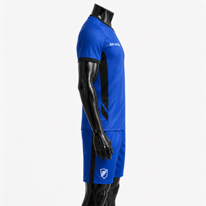 Conjunto de Uniforme de Fútbol para Hombre BIN FATEH, Negro, Rojo y Amarillo, Impresión por Sublimación, Poliéster Transpirable, Talla Adulto, Precio al por Mayor - Product Image 4