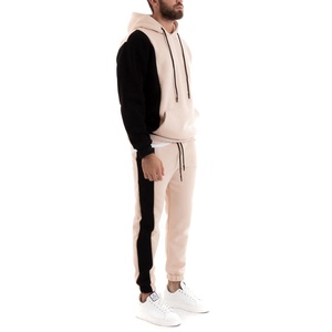 Sudadera con capucha y Jogger de algodón 2025 de alta calidad para hombre 100%, conjunto de chándal de invierno con logotipo personalizado para hombre - Product Image 3