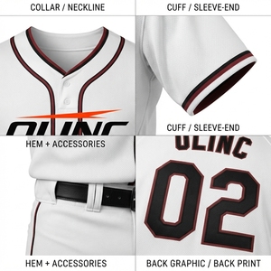 Custom Baseball Uniforms Set 100% Polyester Mesh Button <b>Down</b> Jersey and <b>Pants</b> Mens Team Sports Wear OEM Logo - Product Image 4