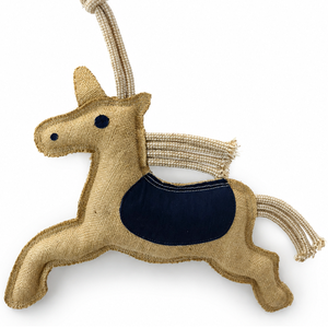 Horsekraft Direct, Proveedor Indio, Juguetes de Unicornio de Cuero de Ante, Juguete para Masticar para Caballos, Adorno Colgante de Dibujos Animados, Juguetes Flexibles para Todas las Estaciones - Product Image 1