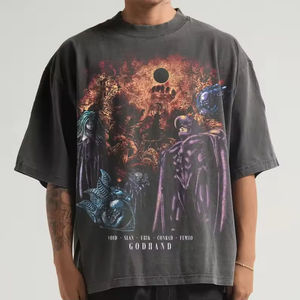 Camisetas Extra Grandes para Hombre, Corte Holgado, Transpirables, de Algodón Jersey, Cuello Redondo, Manga Corta, Estilo Casual de Verano - Product Image 2