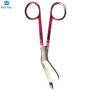 Tijeras para Vendajes de 5.5 Pulgadas, Multicolores, Quirúrgicas, Médicas, de Acero Inoxidable de Alta Resistencia, Herramienta de Primeros Auxilios - Product Image 3
