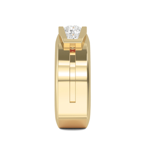 1.43 ctw Round Cut Lab Grown Diamond <b>Mens</b> Band 9K White Gold Minimalist Luxury Fine <b>Jewelry</b> Modern Gift Idea for Him - Product Image 2