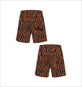 Men's Tiger Print Board Shorts Plus Size Mid Waist Elastic Casual Short Shorts Right Leg Logo <b>Animal</b> <b>Pattern</b> Printed - Product Image 1