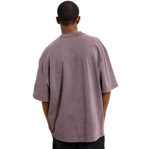 Camiseta de Algodón Lisa de Talla Grande, Estilo Vintage, Personalizable para Hombre, Gruesa de 220 g/m², con Hombros Caídos - Product Image 4