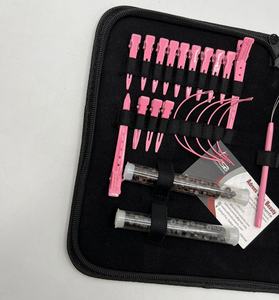 Kit d'outils d'installation d'extension de cheveux en acier inoxydable rose en gros pince d'application et de retrait de microbilles microbilles réutilisables - Product Image 3