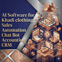Software de IA para Automatización de Ventas de Ropa Khadi, Chatbot, Contabilidad, CRM, Diseño de Sitios Web, Software de Aplicaciones Móviles para Android e iOS