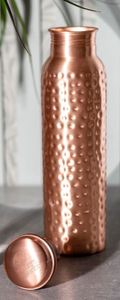 <b>Copper</b> water <b>bottle</b> for natural hydration reusable eco metal drinkware supporting healthy <b>drinking</b> and daily routine - Product Image 5