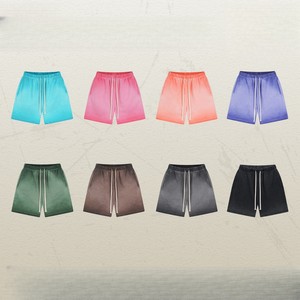 ชุดเสื้อยืดและกางเกงขาสั้นโอเวอร์ไซส์ผ้าฝ้าย 100% สำหรับผู้หญิงและผู้ชาย ใส่สบาย ระบายอากาศได้ดี สไตล์วินเทจลำลอง ชุด 2 ชิ้น - Product Image 5