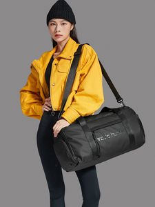 Sac de voyage de haute qualité pour la fabrication, sac de sport personnalisé en cuir PU avec compartiment à chaussures, grande capacité, idéal pour la gym et les week-ends - Product Image 5