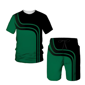 Ensemble de sport décontracté pour le golf, homme, femme, enfant, pour le voyage et le quotidien, en polyester, polaire, molleton bouclette, avec fermeture éclair intégrale, demi-fermeture éclair et short à cordon de serrage - Product Image 3