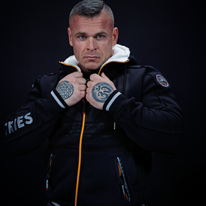 Sweat à capuche zippé, style streetwear hip-hop, imprimé bleu, coupe oversize - Product Image 1