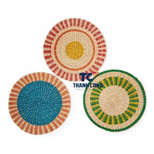 MEJOR VENTA Plato de cargador tejido a mano de Mantel redondo de algas marinas de estilo bohemio para cenas elegantes en hogares, hoteles y restaurantes. - Product Image 4