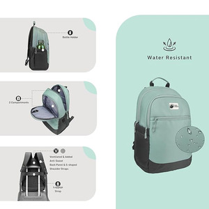 Sac à dos scolaire respirant léger multi-poches avec fermeture éclair fluide et logo personnalisé – Meilleur fournisseur – Prix de gros - Product Image 4