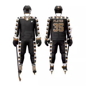 Uniforme de Hockey sobre Hielo para Hombre, de Poliéster Ligero, Transpirable, de Secado Rápido, Ecológico, con Logotipo Personalizado e Impresión a Medida - Product Image 6