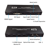 Contrôleur de mur vidéo SYONG 4K 30Hz 2X2 1x2 1x3 1x4, entrée HDMI DVI, sortie séparateur HDMI 4 canaux, pour écran TV, panneau d'affichage