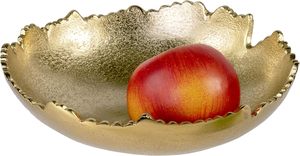 Gold decorative bowl luxury serving bowl metal fruit bowl golden centre piece bowl decorative fruit <b>basket</b> hammered metal bowl - Product Image 3