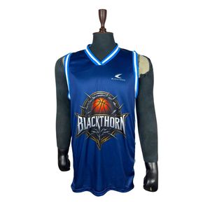 Camiseta de Baloncesto Personalizada al por Mayor para Hombre, sin Mangas, Cuello en V, Sublimada, Forro de Malla de Poliéster, Ajuste Atlético, Ropa Deportiva para Equipo - Product Image 3