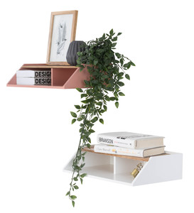Estantes Flotantes Modernos y Duraderos con Almacenamiento, en Madera de Roble, para Decoración del Hogar - Product Image 1