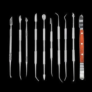 Mejor Precio, Juego de 10 Instrumentos de Modelado Dental Manuales de Alta Calidad, Acero Inoxidable y Cerámica, Aprobado por CE e ISO, Surgiright - Product Image 3