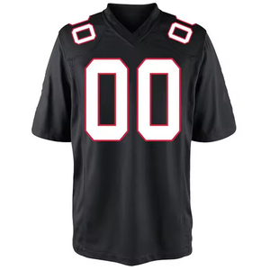 Maillot de football américain personnalisé avec logo et numéro, imprimé par transfert thermique, 100 % polyester, respirant et anti-humidité, vêtements de sport d'équipe - Product Image 5