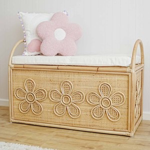 <b>Large</b> woven rattan <b>basket</b> trunks manufacturer price handmade container trunk <b>storage</b> chests - Product Image 4