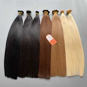 Prix de gros Couleur personnalisée 100% Remy Extensions de cheveux humains vietnamiens Kératine I Tip Extensions de cheveux soyeux et lisses - Product Image 1
