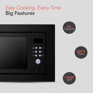 C-o-o-k-o-l-o-g-y I-M-O-G-25LB-K Horno/Grill de Microondas Integrado de 25L, Grande, 60 cm, Negro - Product Image 2