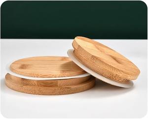 Tapas de Madera para Frascos con Grabado de Logotipo Personalizado para Envases de Velas - Product Image 4