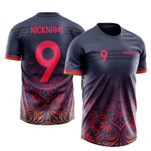Custom Printed Team Uniform Jersey Shirt Polyester Breathable Athletic Apparel - Product Image 4