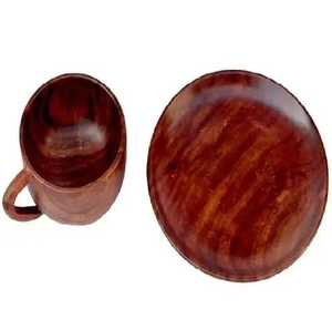 Wide Mouth Solid Wood Classic Eco-Friendly Leak Proof <b>Soup</b> Coffee Tea Milk <b>Mug</b> Large Capacity Business Gift - Product Image 5