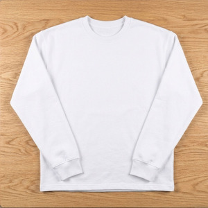 Camiseta de manga larga de algodón grueso para hombre, cuello redondo, hombros caídos, estilo urbano, informal - Product Image 3
