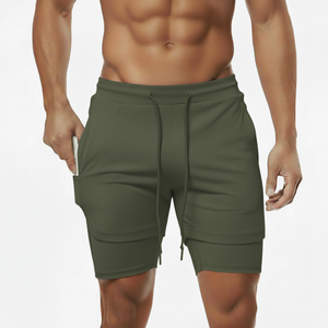 Pantalones Cortos Unisex Anchor Verde Oliva, Tejidos, de Alta Calidad, 220g, con Estampado Digital, Cintura con Cordón, Bolsillos, Casuales, Transpirables, Deportivos - Product Image 2