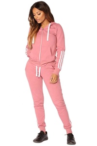 Conjunto Deportivo para Mujer, Otoño Invierno, Felpa, con Capucha, Talla Grande, Color Sólido, Antibacteriano, Ecológico, Transpirable, Personalizable - Product Image 4