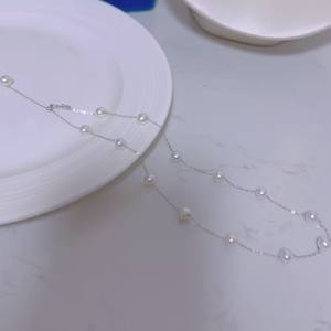 Ba Fang Lai Cai Pearl <b>Necklace</b> 2025 Summer Edition High-End Light Luxury Versatile Beaded Clavicle for Women <b>Small</b> Elegant - Product Image 6