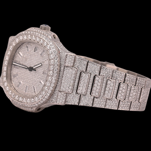 Reloj de Colección de Marca para Hombre, Estilo Hip Hop, Totalmente Cubierto de Diamantes, Caja Cuadrada, Esfera con Diamantes Moissanite, Precio al por Mayor, Estilo Antiguo - Product Image 2