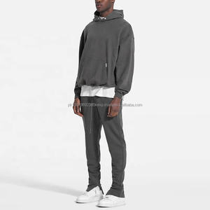 Wholesale High Quality Streetwear <b>Hoodie</b> Heavyweight Cotton <b>Oversized</b> Drop Shoulder Blank Custom Cropped Acid Wash <b>Hoodie</b> <b>Men</b> - Product Image 4