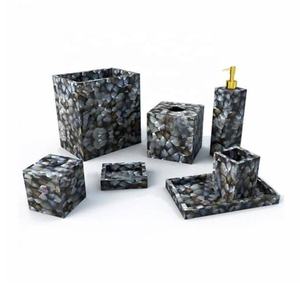 Ensemble de salle de bain exquis en nacre, accessoires décoratifs pour salle de bain, pour un style de salle de bain d'hôtel de luxe - Product Image 6