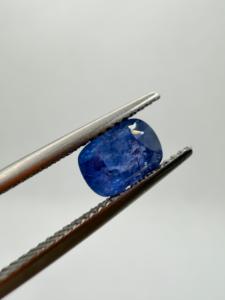 Natural Royal Blue Sapphire <b>Cushion</b> Cut 1.70CT 7.5x5.5x4.5mm Heat Treated Color Play Third Party Certified Loose Gemstone for - Product Image 5
