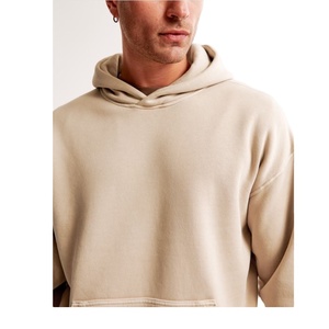 Sweat-shirts surdimensionnés décontractés pour hommes avec logo personnalisé Sweat à capuche tricoté GSM vierge Fabrication directe en usine De BD - Product Image 1