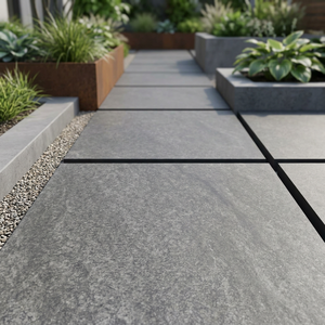 Hammer Stone Nero 20mm Full Body Porcelain Pavers 600x600mm Heavy Duty Outdoor Ceramic <b>Floor</b> Tiles - Product Image 6